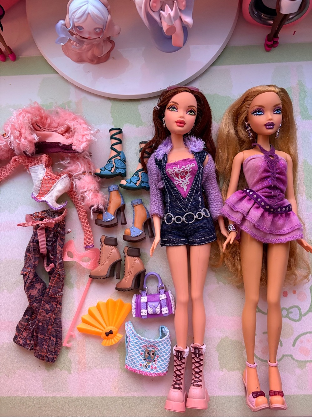 My scene dolls Chelsea Unfurgeatable and Kennedy juicy bling + Outfits